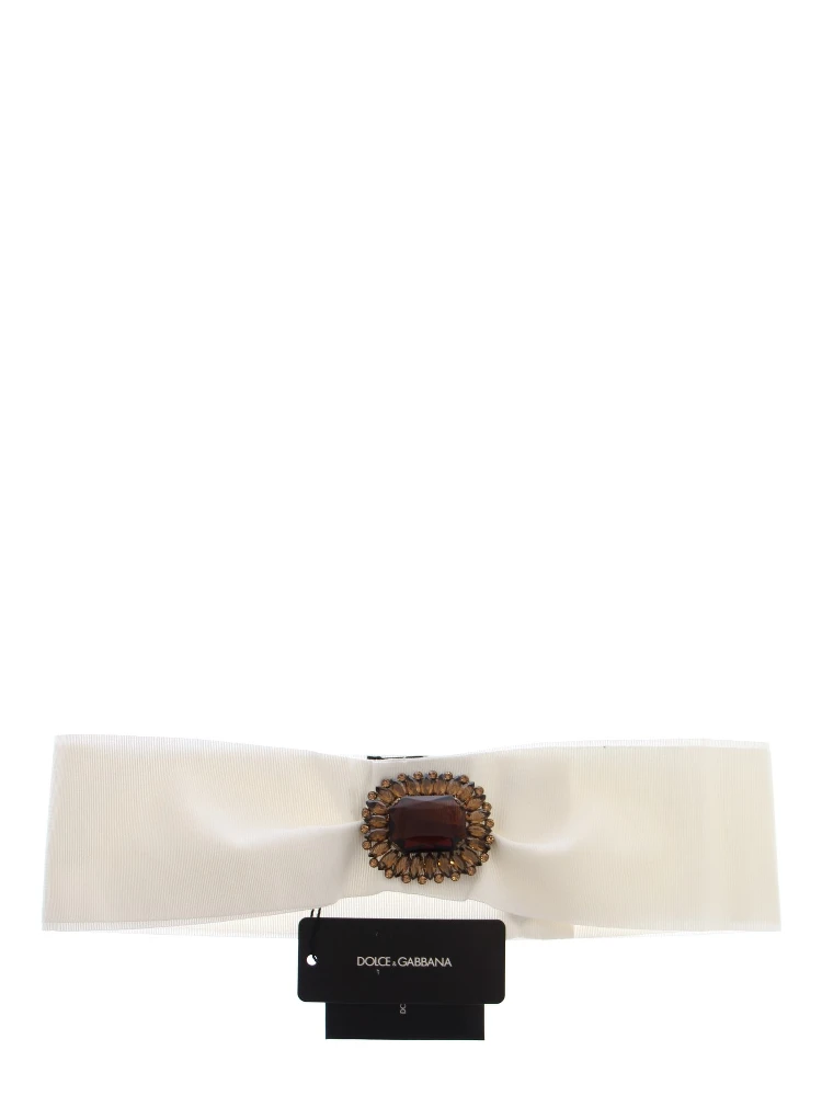 White Crystal Brass Wide Waist Runway Belt alternative