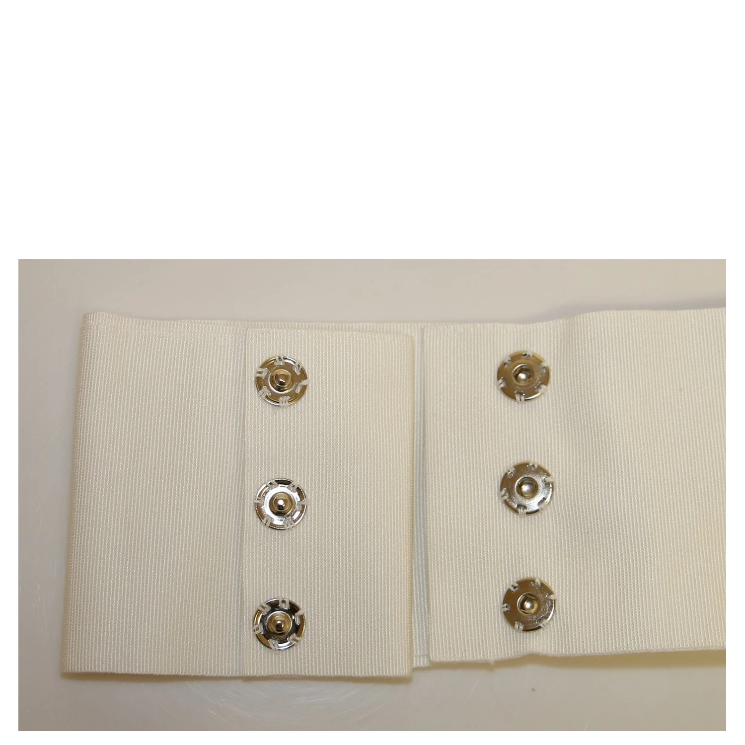 White Crystal Brass Wide Waist Runway Belt