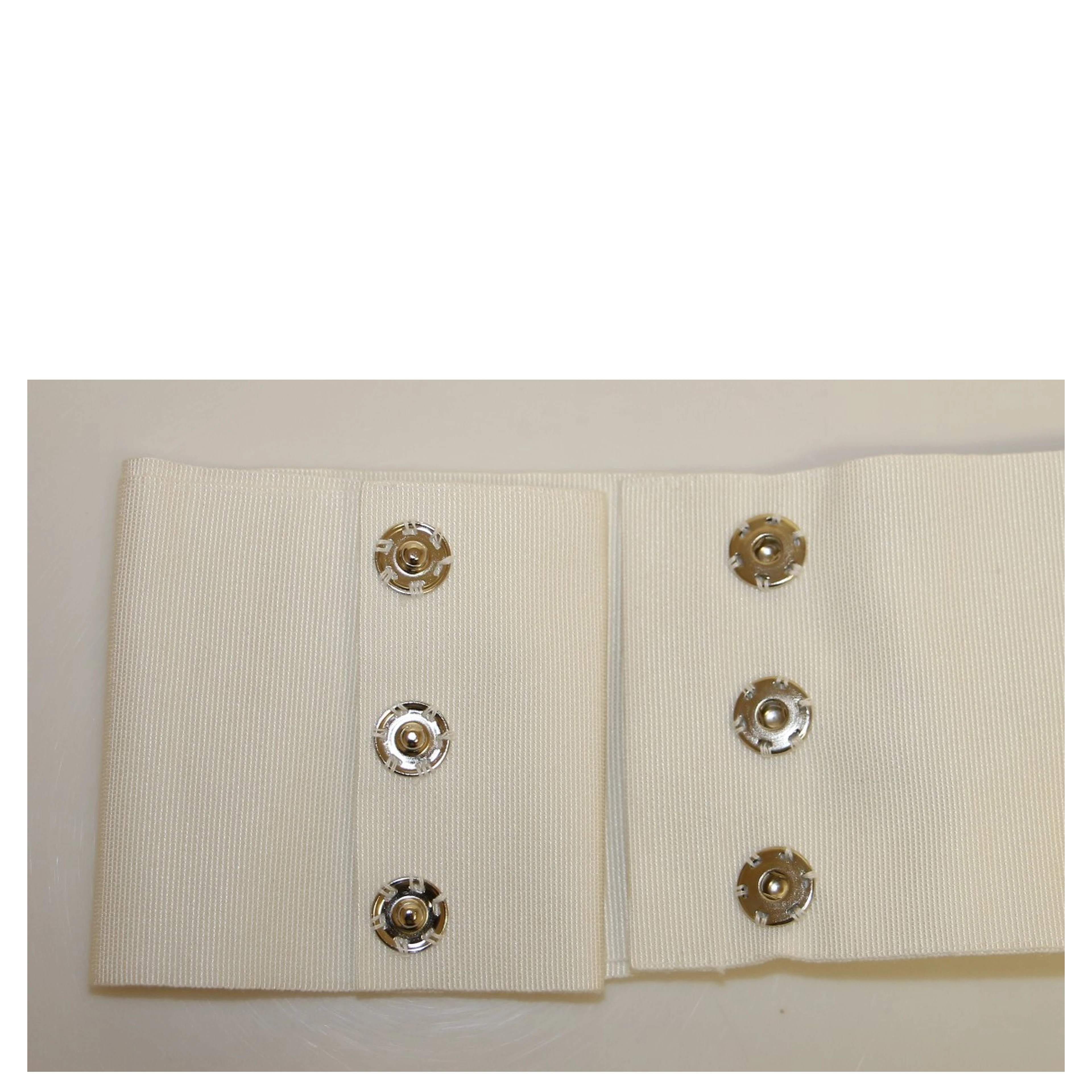White Crystal Brass Wide Waist Runway Belt