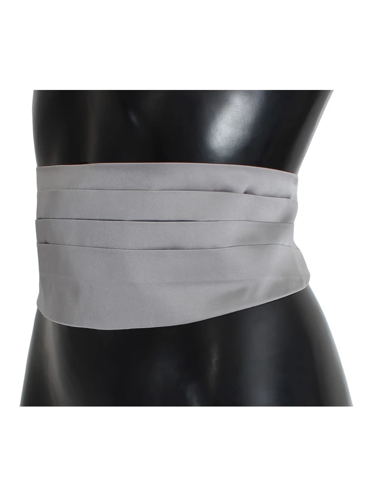 Gray Waist Belt Silk Cummerbund alternative