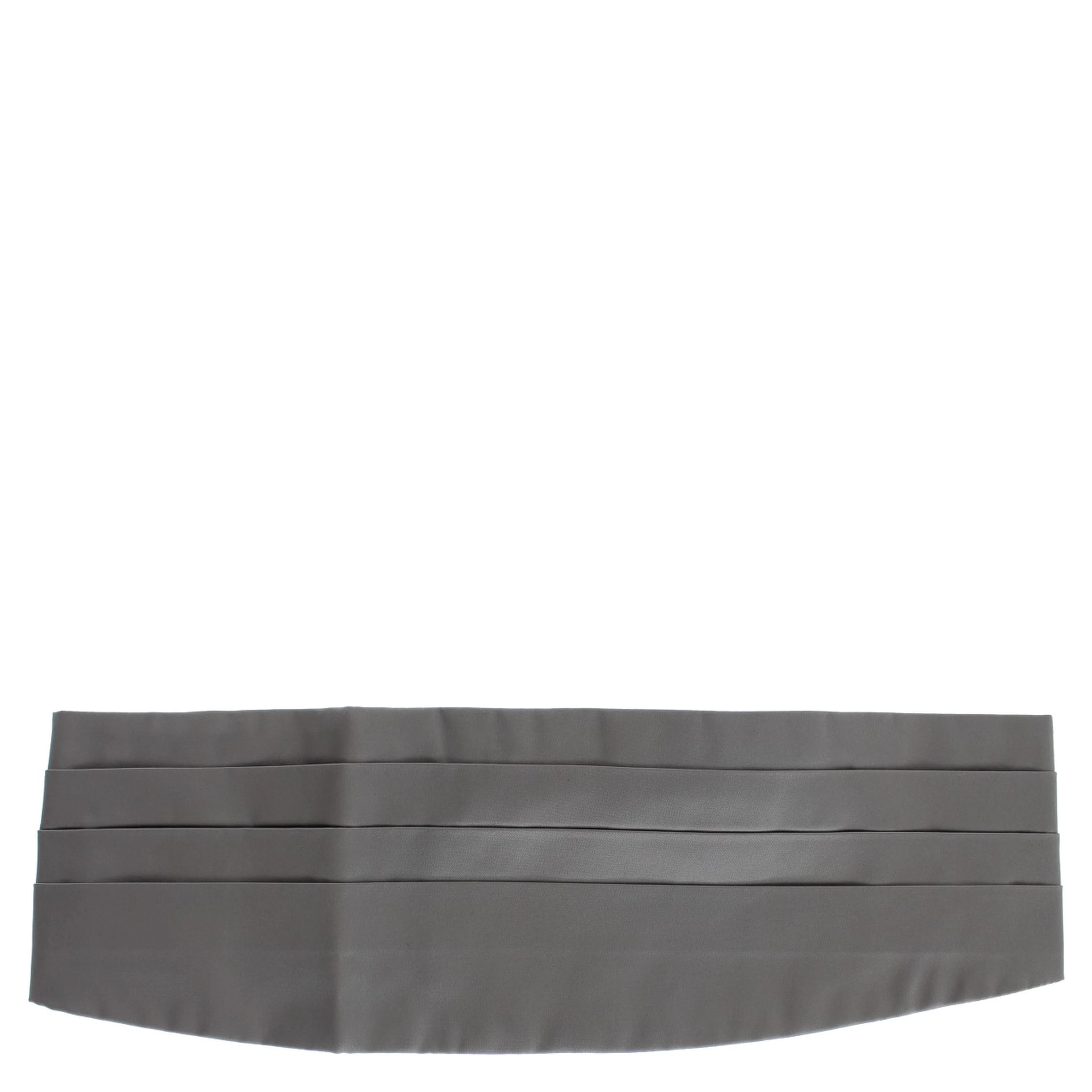 Gray Waist Belt Silk Cummerbund