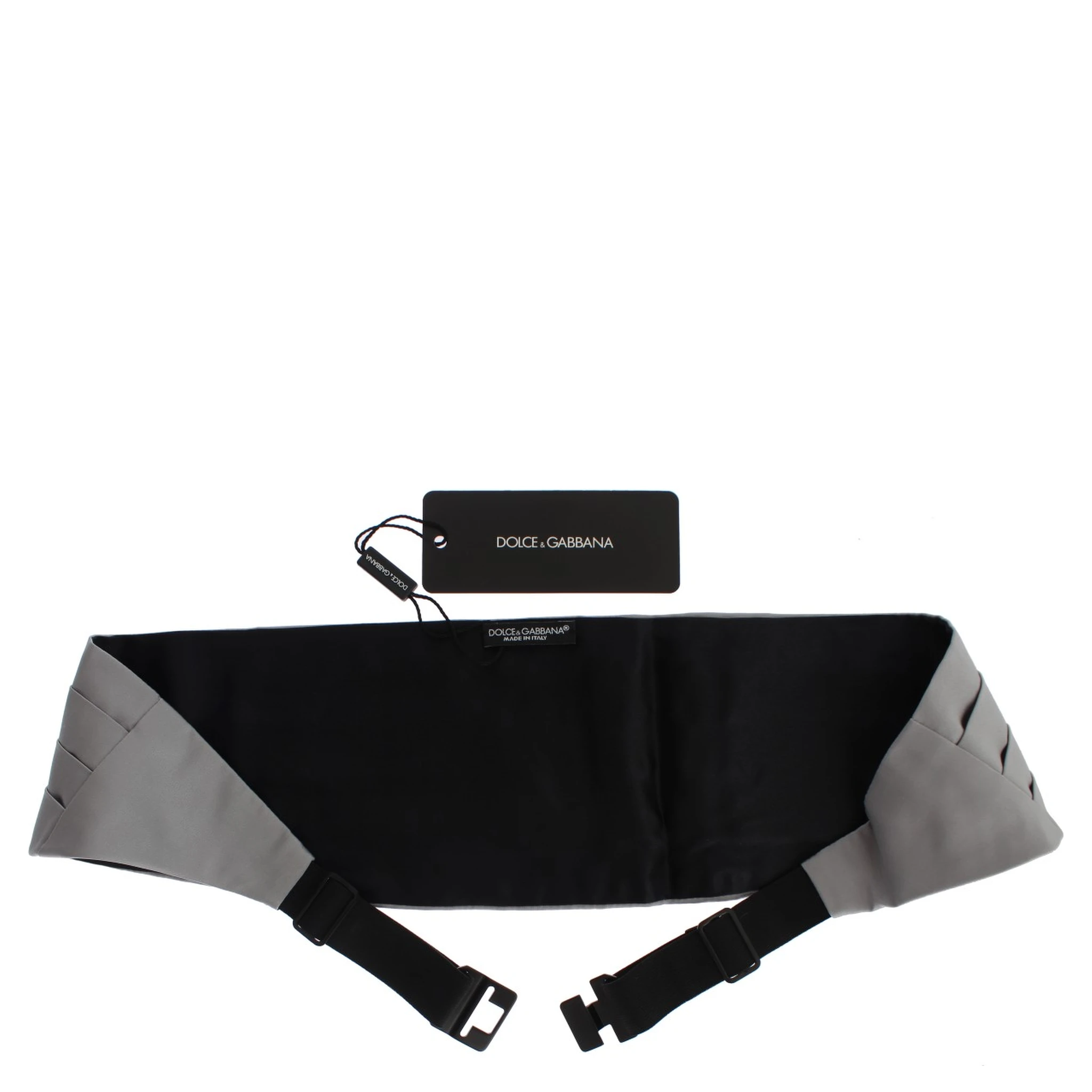 Gray Waist Belt Silk Cummerbund