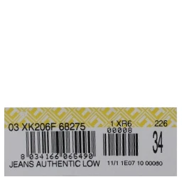 Beige Cotton Patchwork Jeans