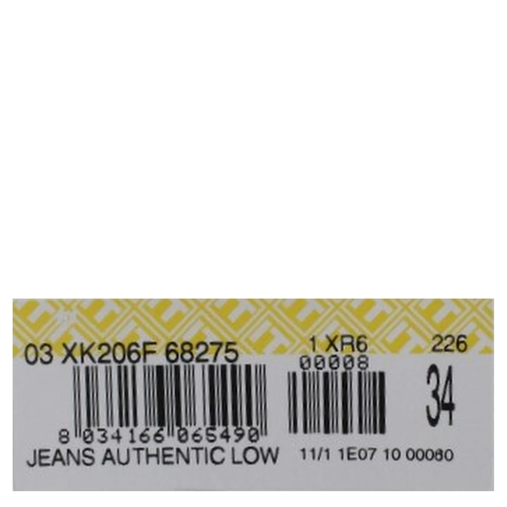 Beige Cotton Patchwork Jeans