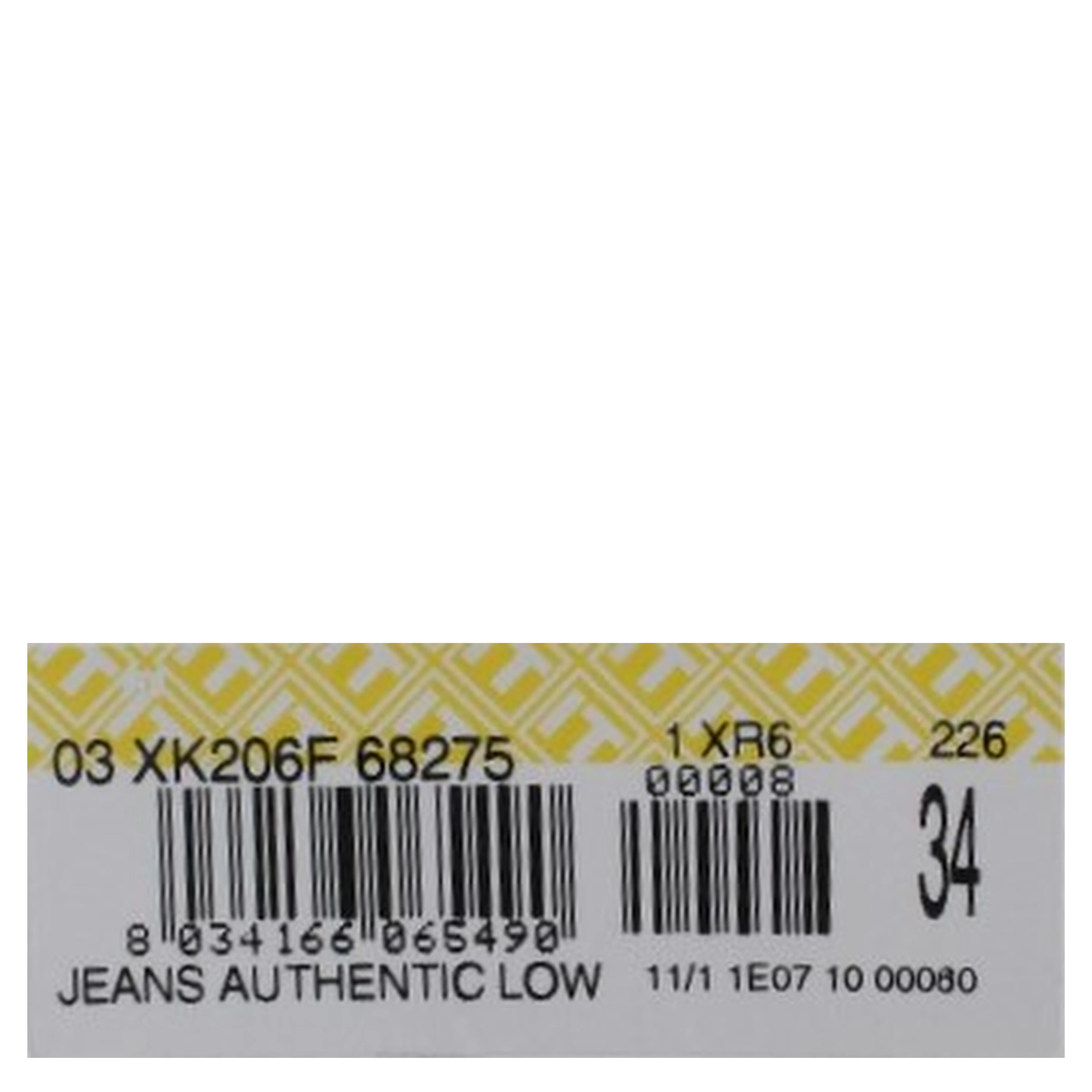 Beige Cotton Patchwork Jeans