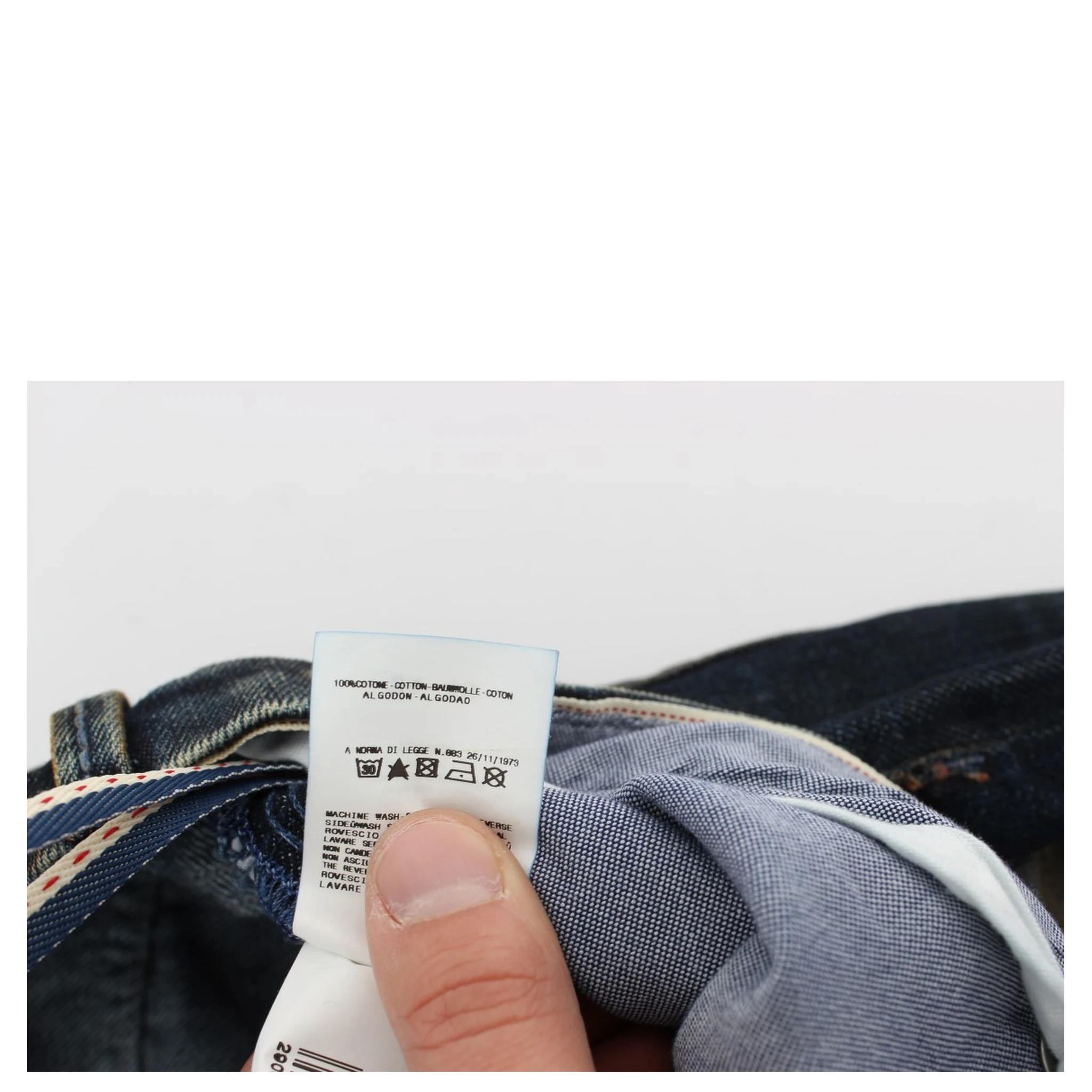 Blue Wash Cotton Regular Straight Fit Jeans