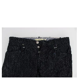 Blue Cotton Regular Straight Fit Jeans