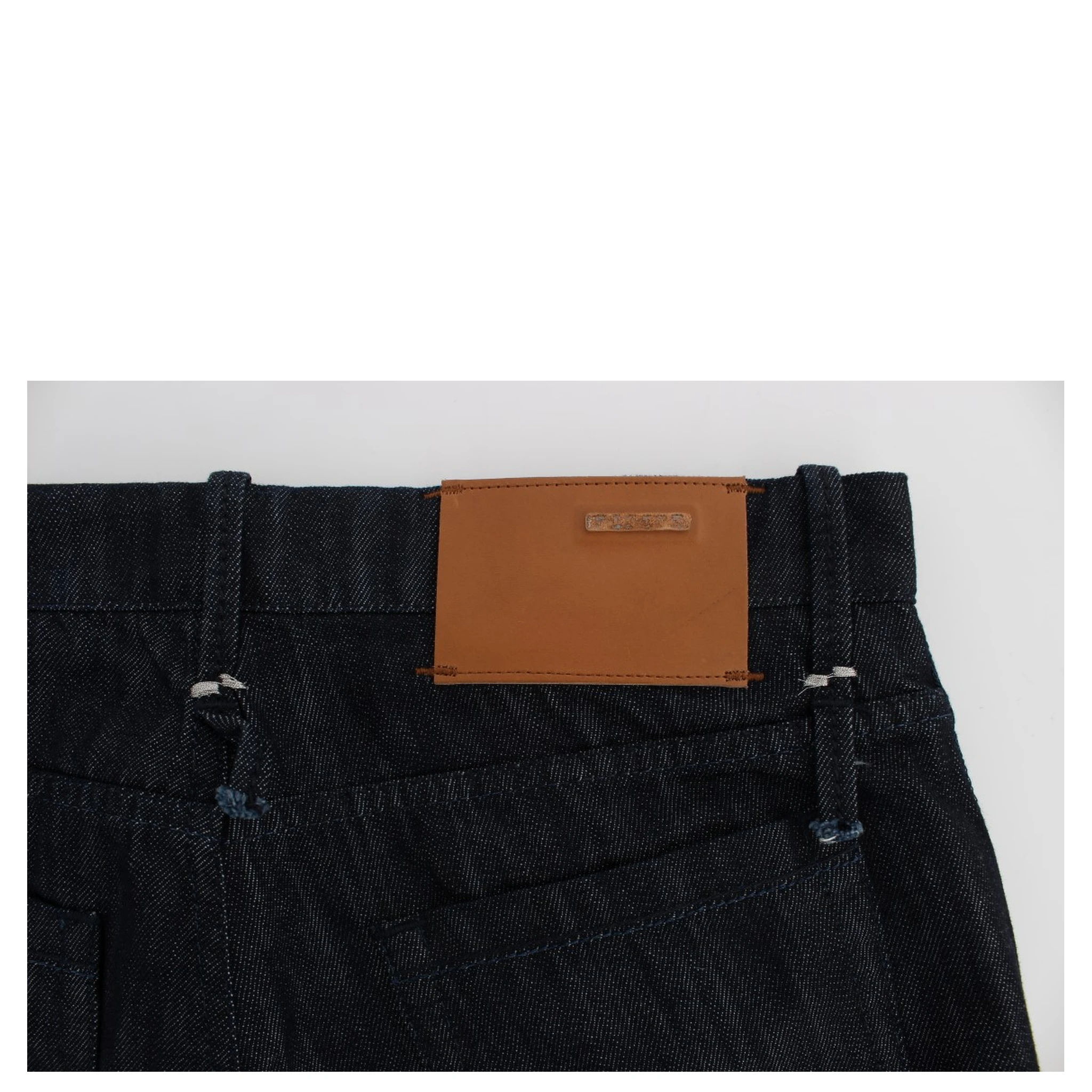 Blue Cotton Regular Straight Fit Jeans