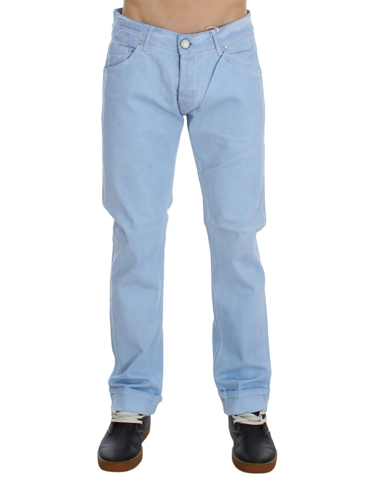 Blue Cotton Stretch Low Waist Fit Jeans alternative