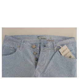 Blue Cotton Stretch Low Waist Fit Jeans