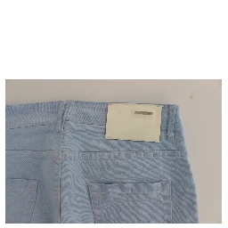 Blue Cotton Stretch Low Waist Fit Jeans