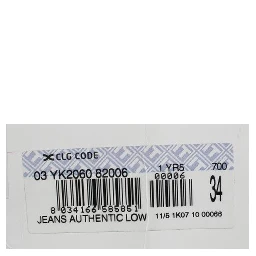 Blue Wash Straight Fit Low Waist Jeans