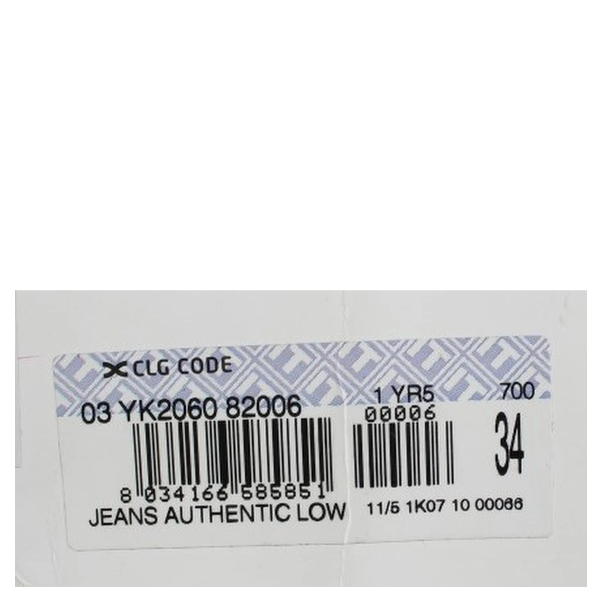 Blue Wash Straight Fit Low Waist Jeans