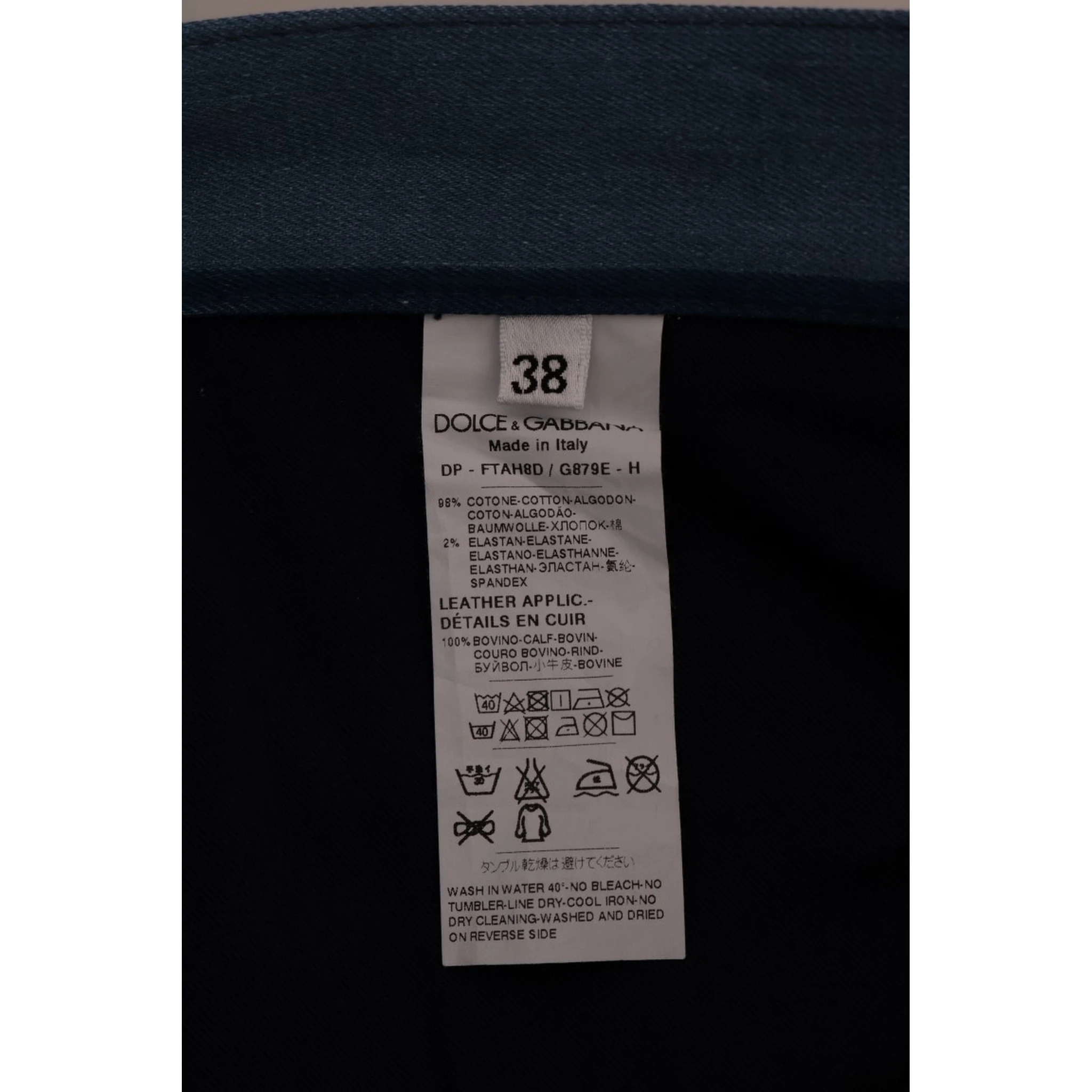 Blue GIRLY Striped Cotton Jeans