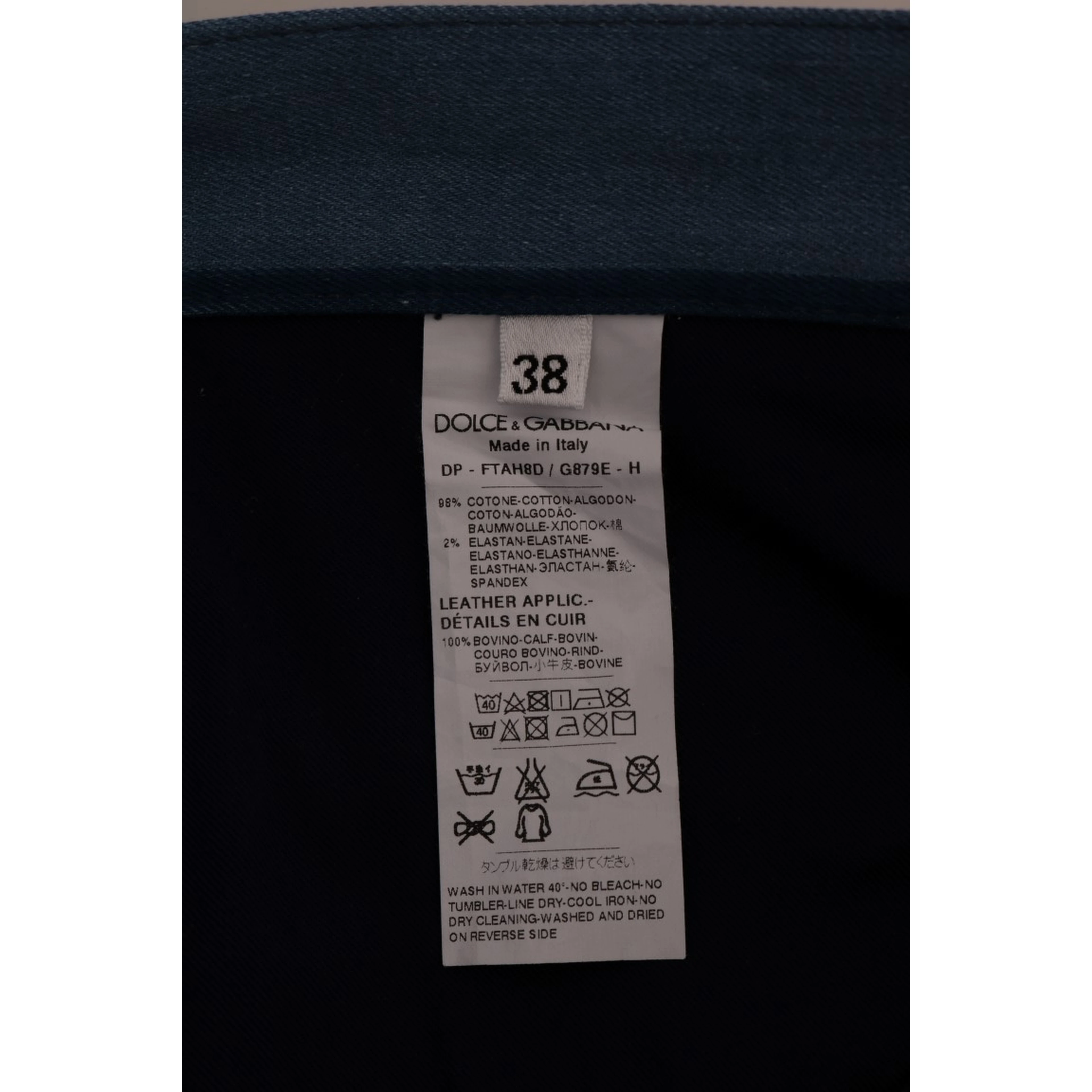 Blue GIRLY Striped Cotton Jeans