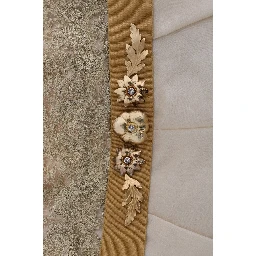 Gold Silk Crystal Embellished Dress