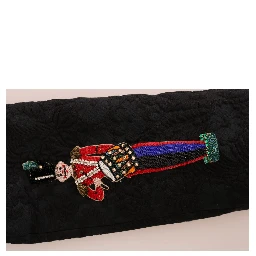 Black Brocade Blazer Jacket