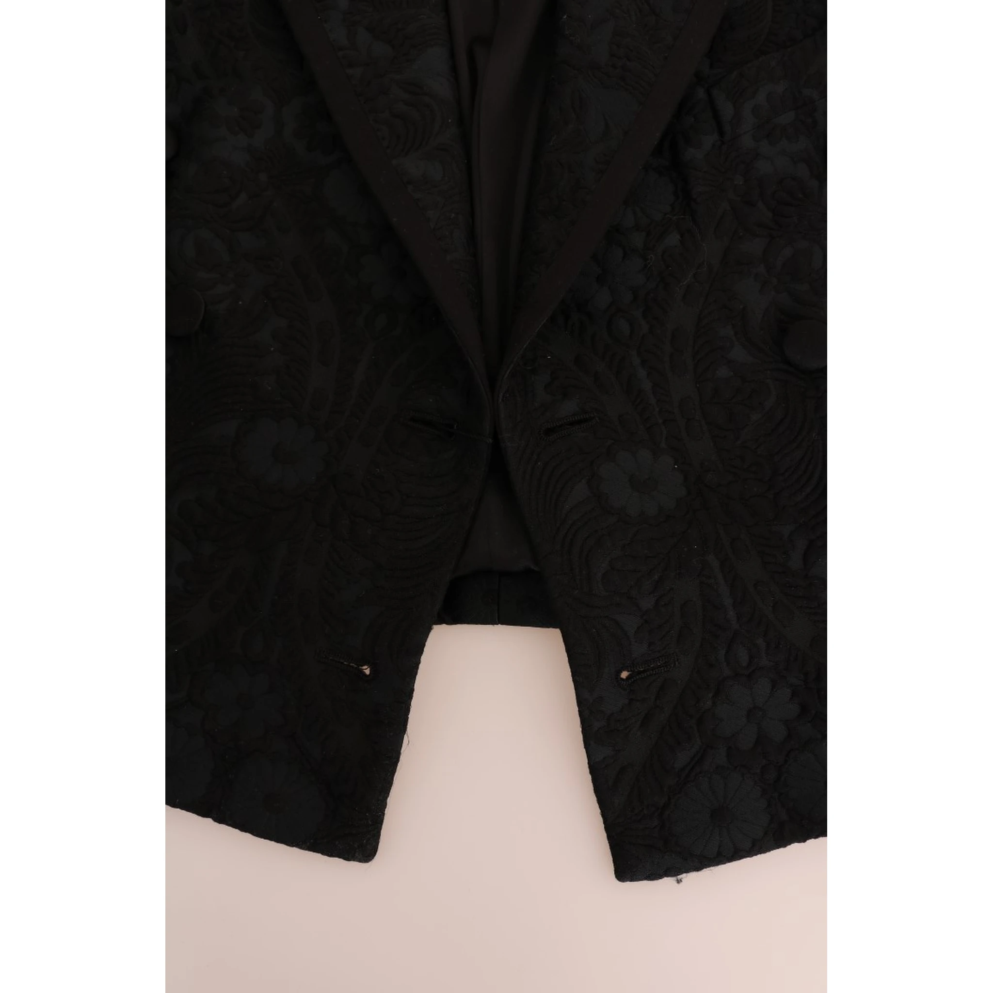 Black Brocade Blazer Jacket