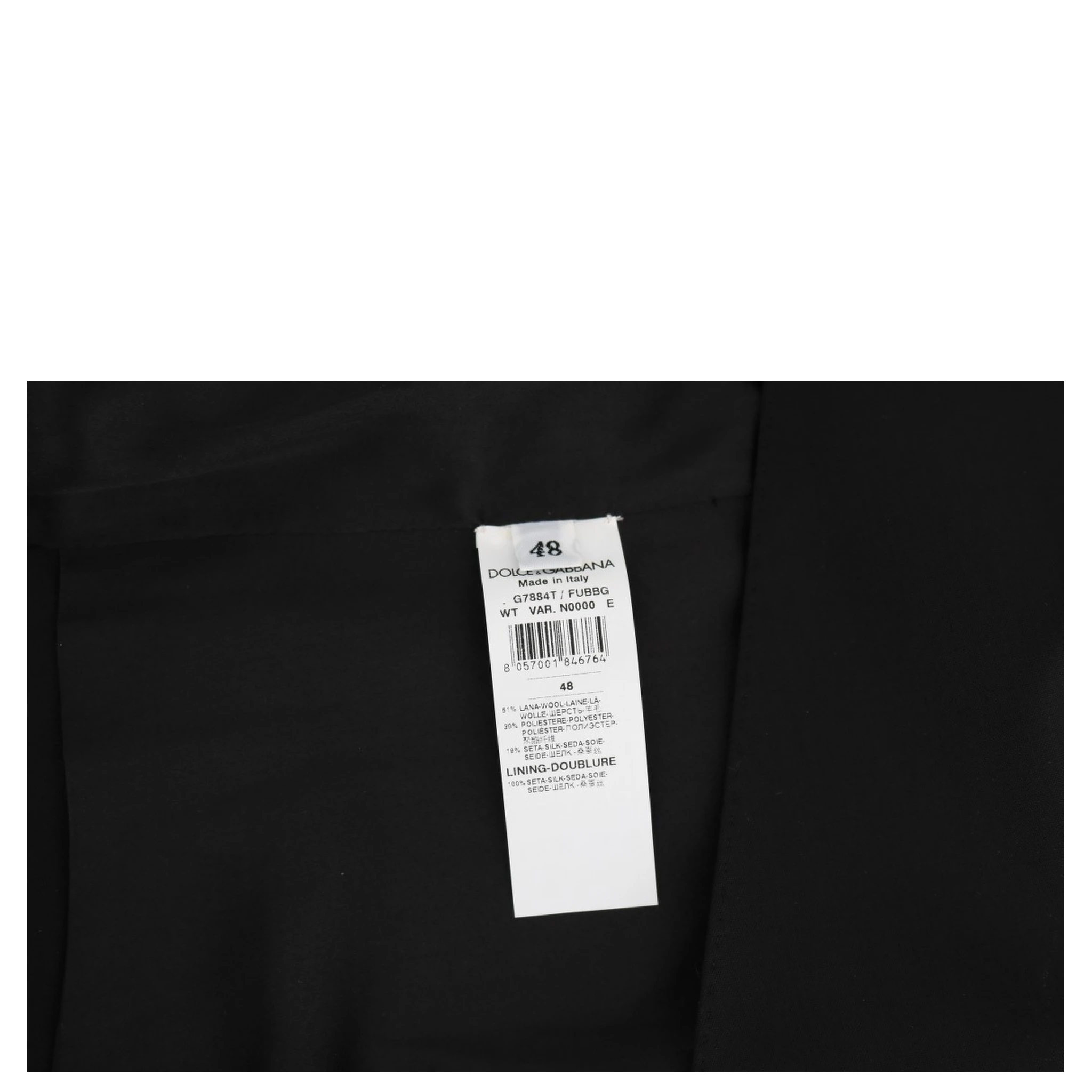 Black Wool Silk Vest