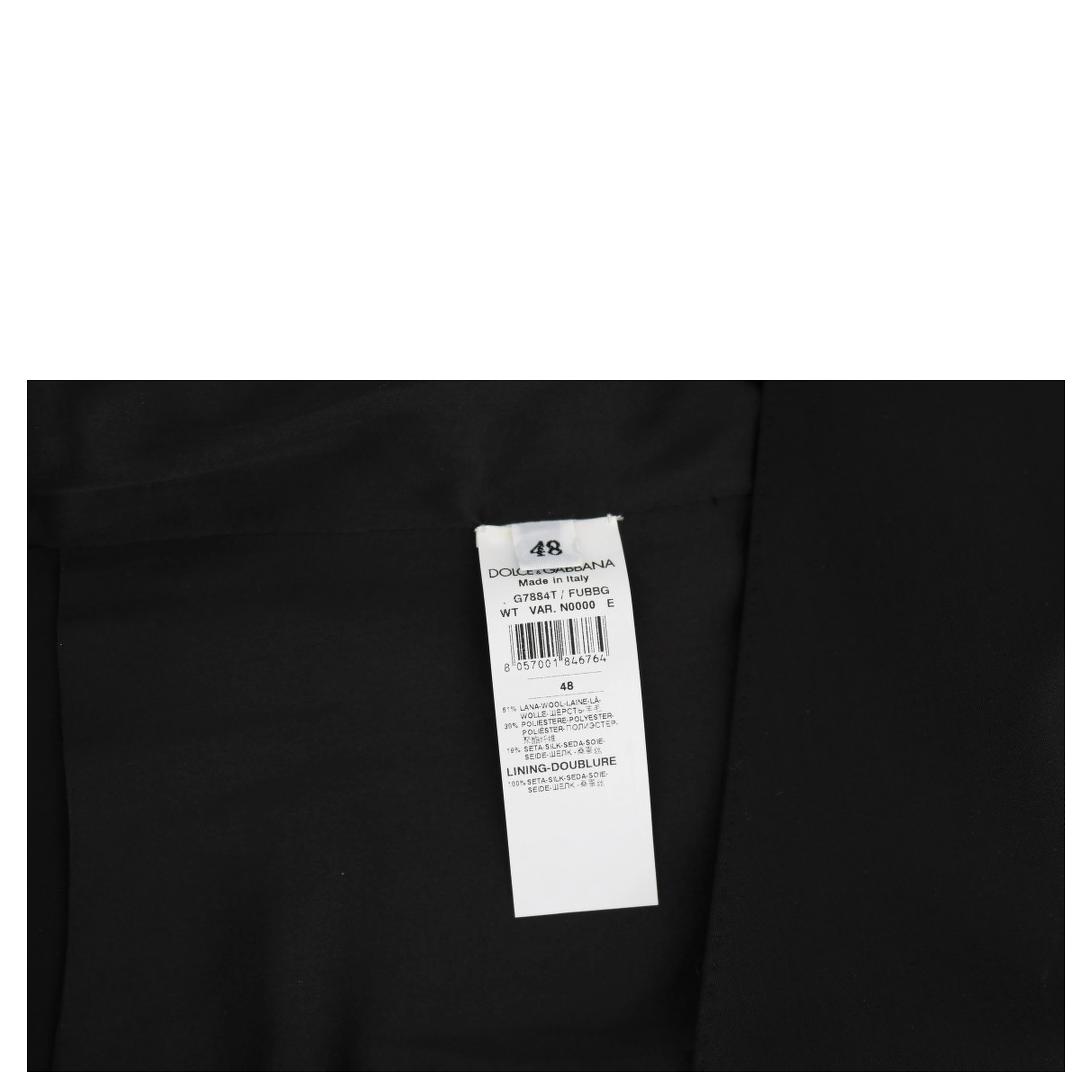 Black Wool Silk Vest