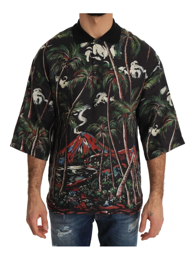 Black Volcano Sicily Short Sleeve T-Shirt