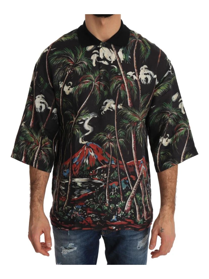 Black Volcano Sicily Short Sleeve T-Shirt