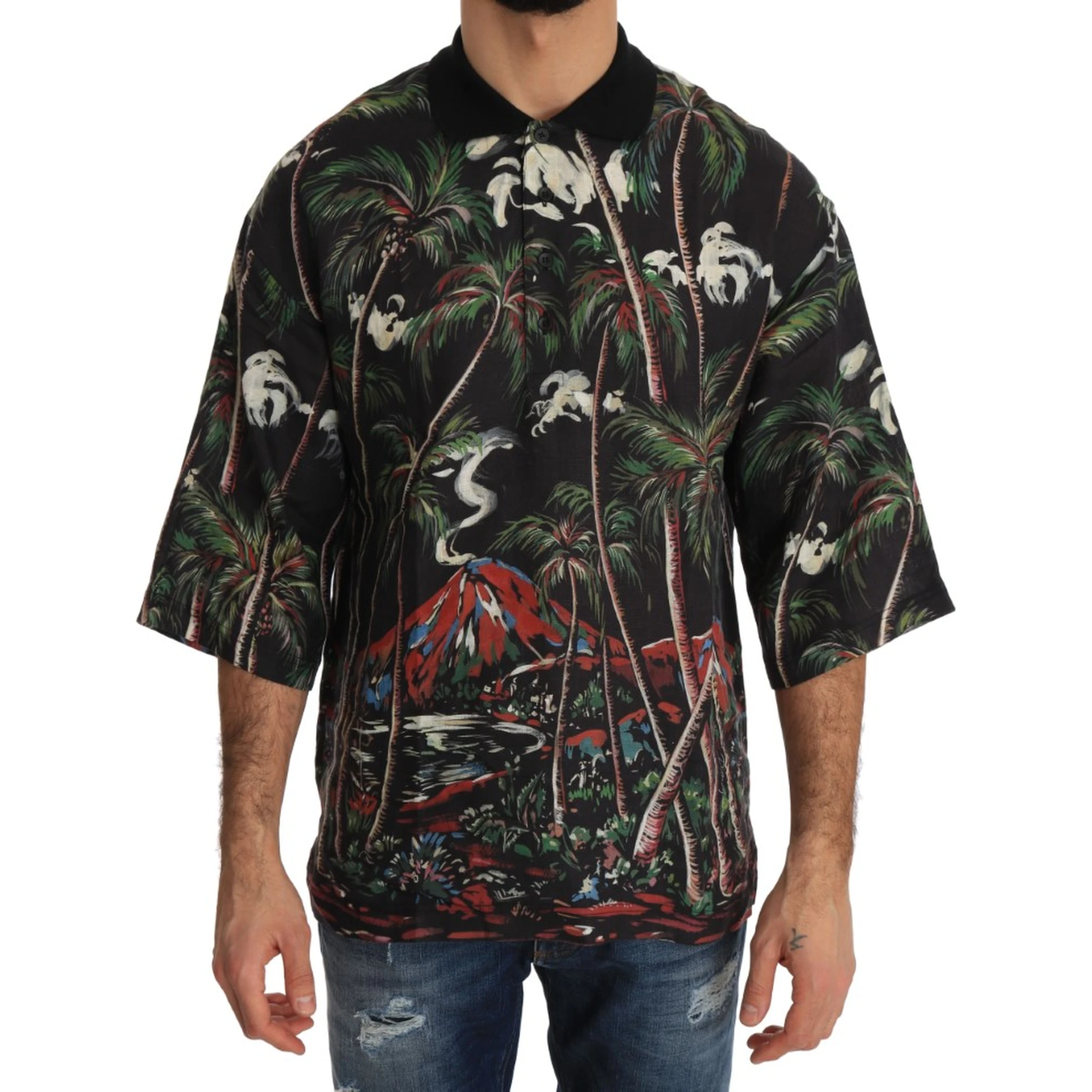 Black Volcano Sicily Short Sleeve T-Shirt