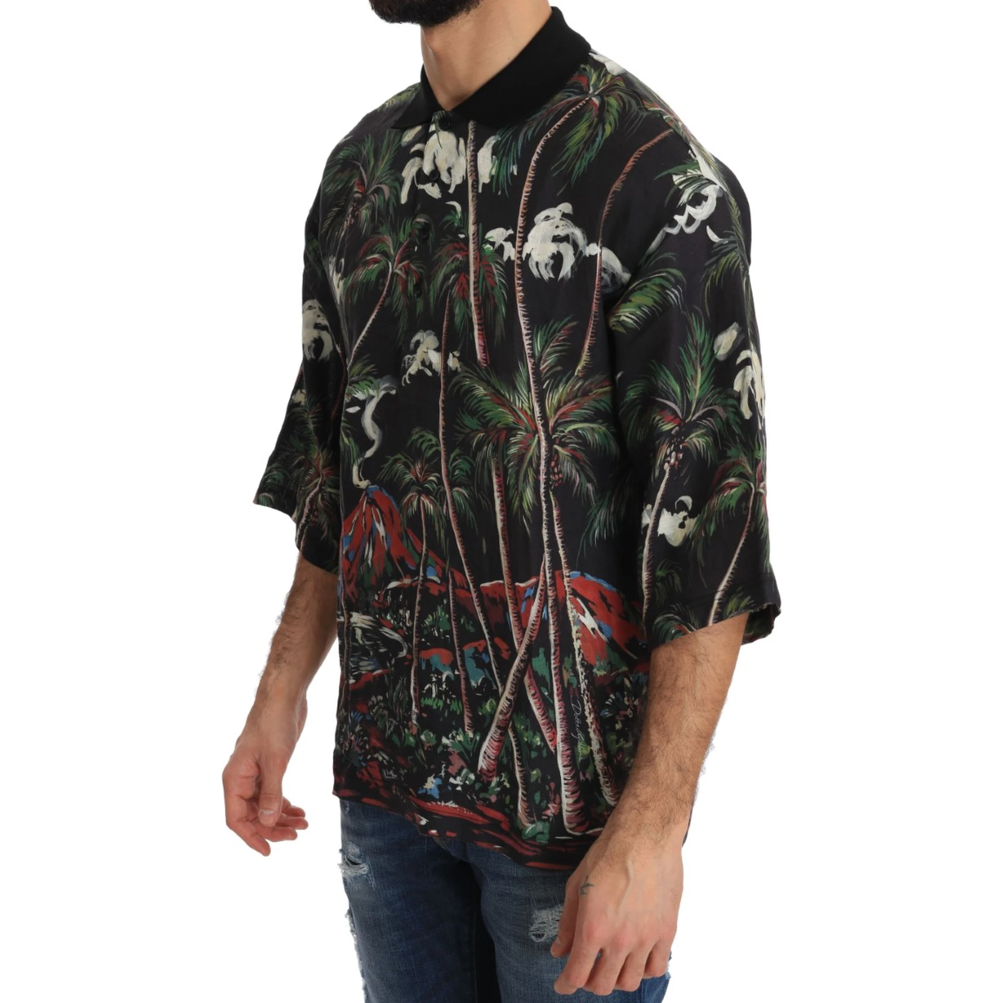 Black Volcano Sicily Short Sleeve T-Shirt