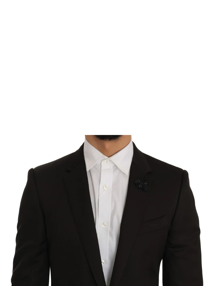 Brown Wool Crystal Bee Slim Fit MARTINI alternative