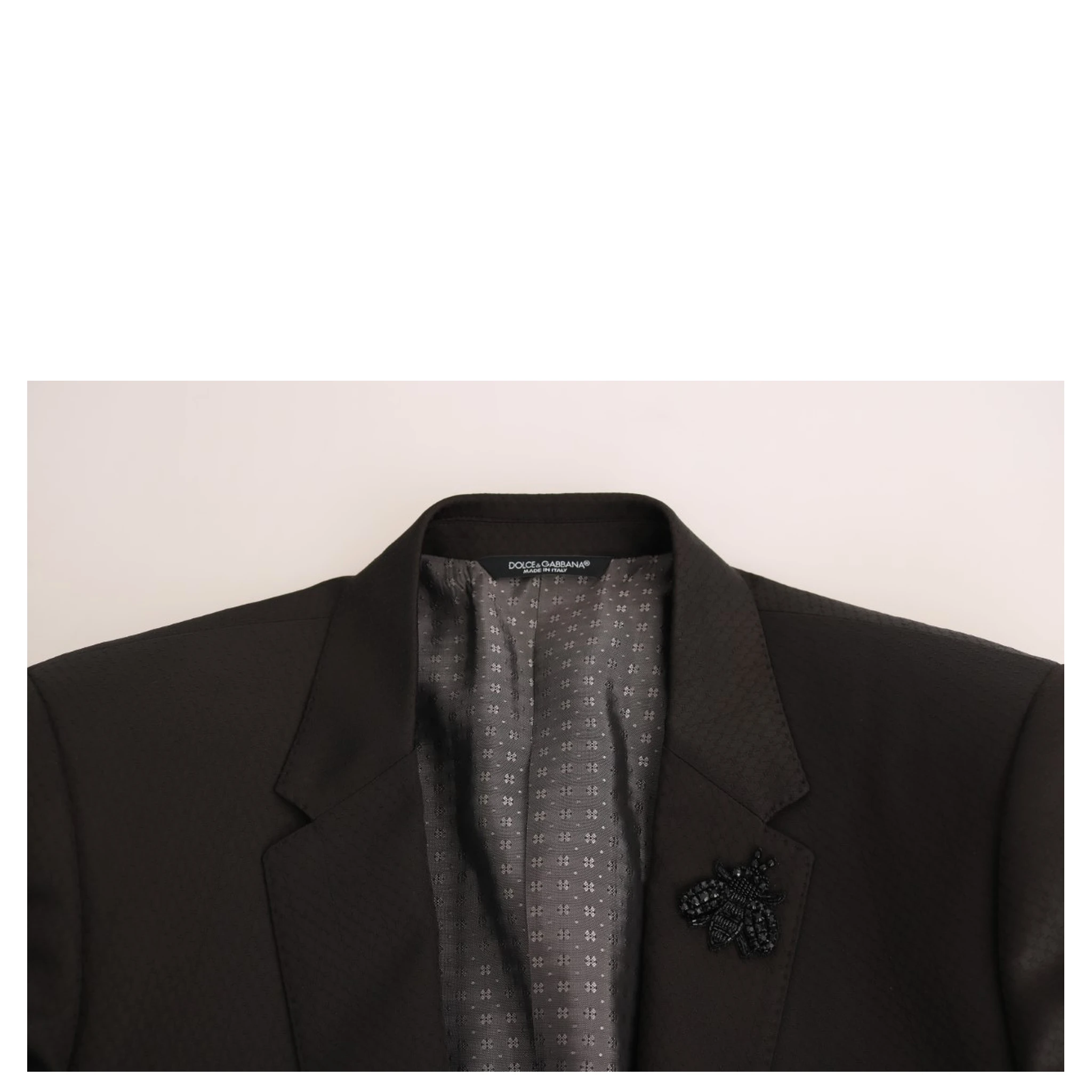 Brown Wool Crystal Bee Slim Fit MARTINI
