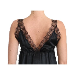 Lingerie Cami Black Lace Silk Stretch