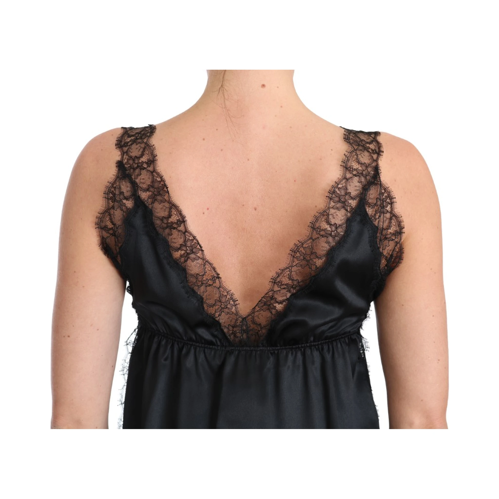 Lingerie Cami Black Lace Silk Stretch