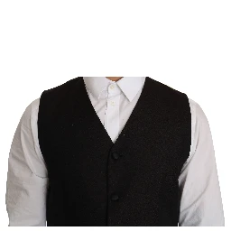 Black Silk Dress Waistcoat