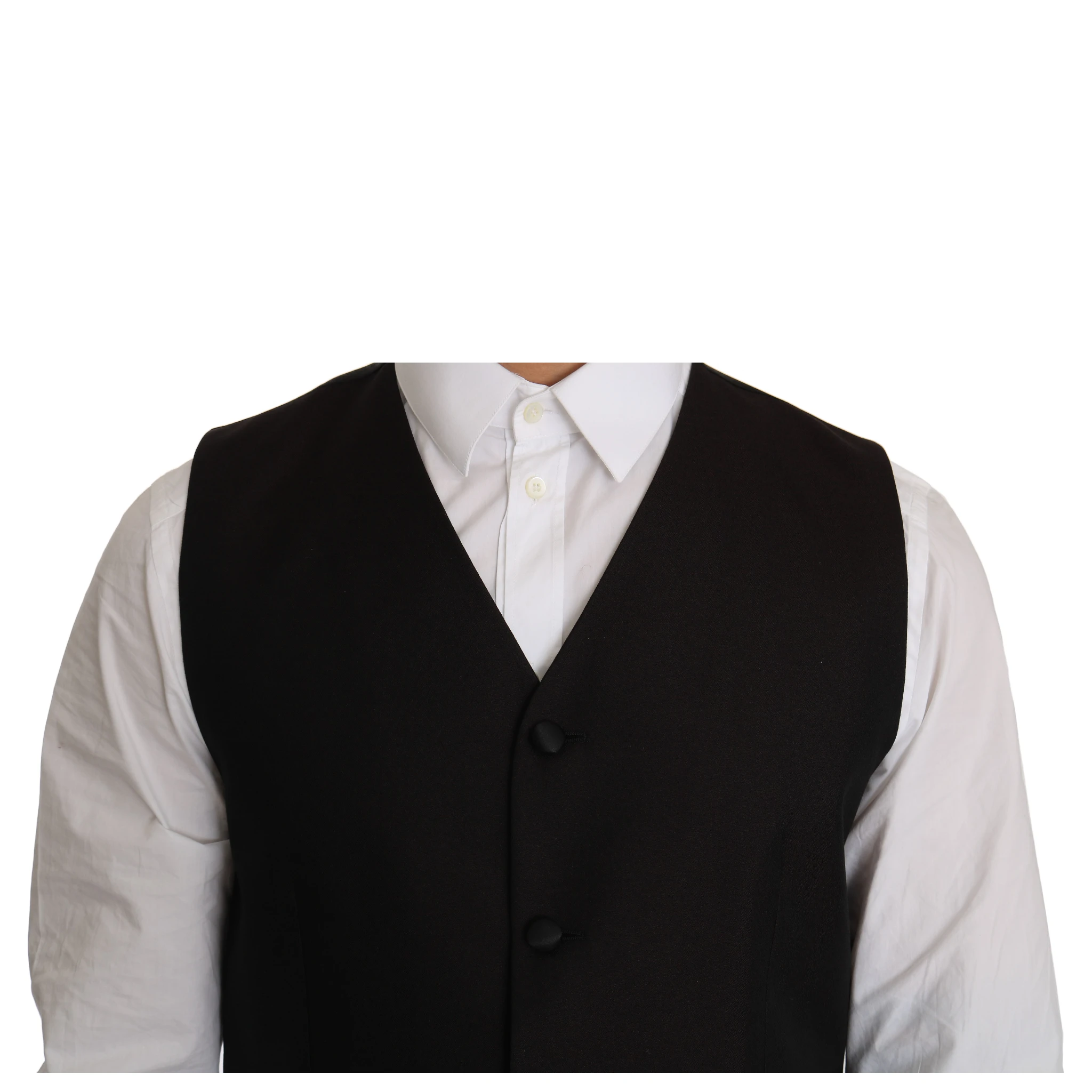 Black Silk Dress Waistcoat