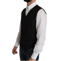 Black Silk Dress Waistcoat