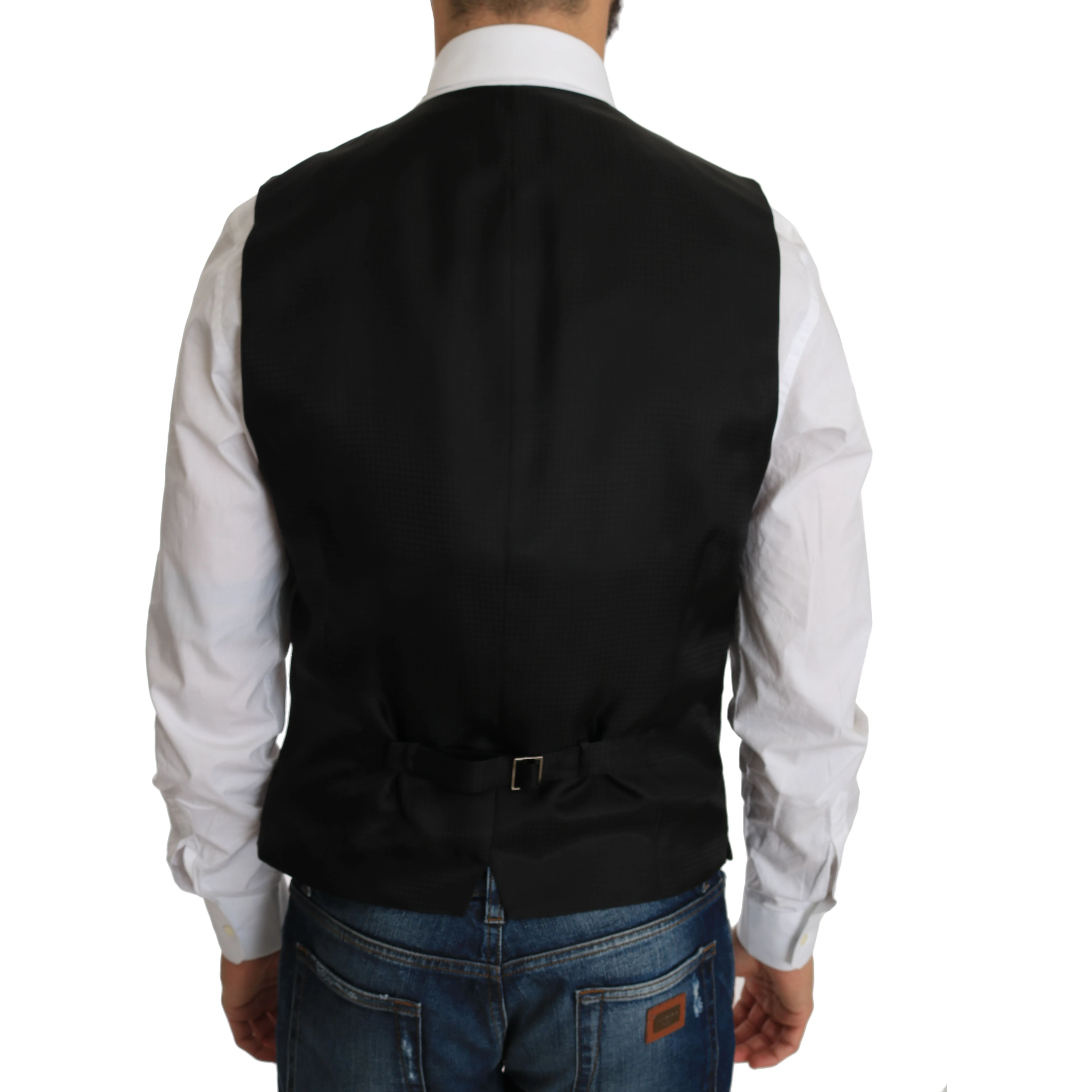 Black Silk Dress Waistcoat