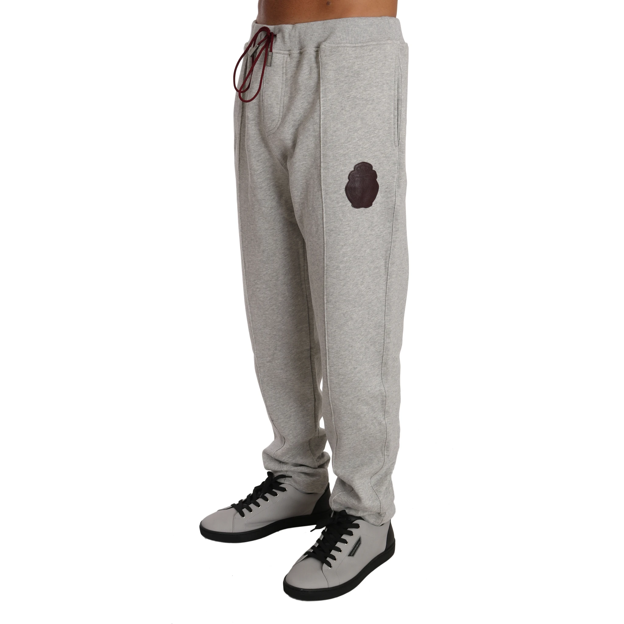 Gray Cotton Sweater Pants Tracksuit