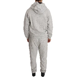 Gray Cotton Sweater Pants Tracksuit