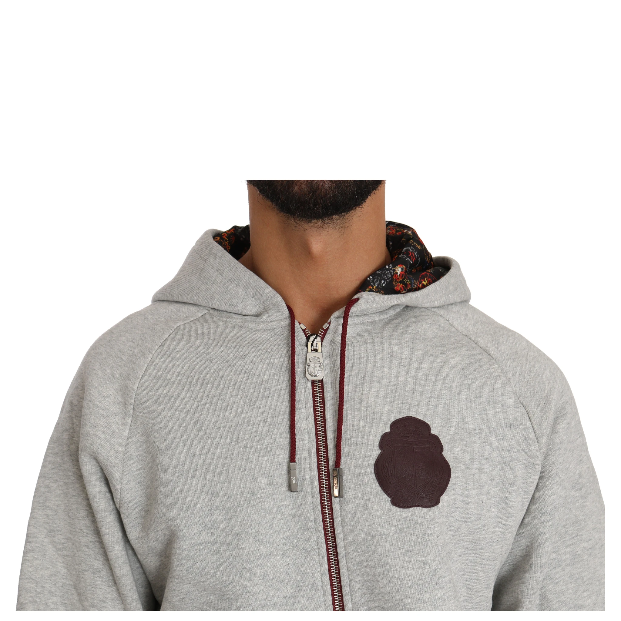 Gray Cotton Sweater Pants Tracksuit