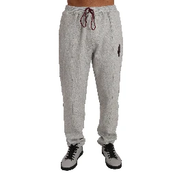 Gray Cotton Sweater Pants Tracksuit