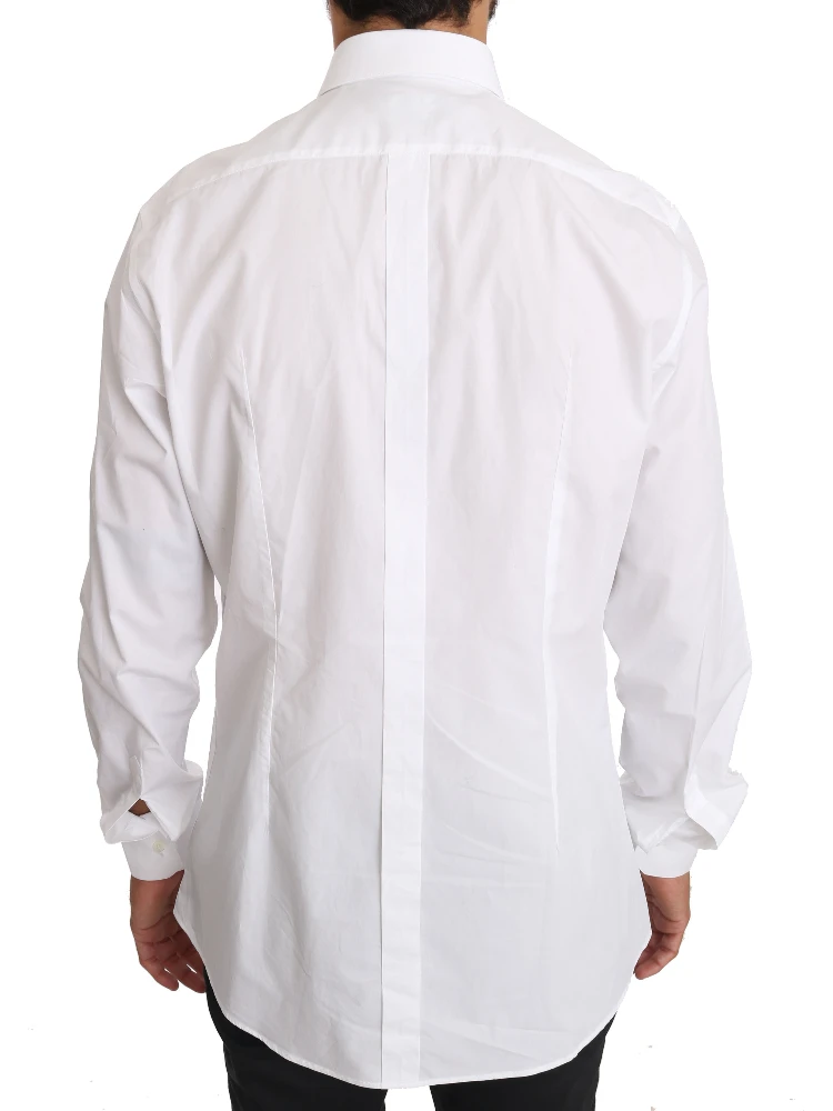 White Cotton GOLD Dress Shirt alternative