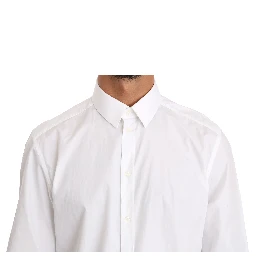 White Cotton GOLD Dress Shirt