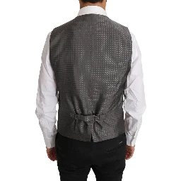 Brown Wool Silk Waistcoat Vest