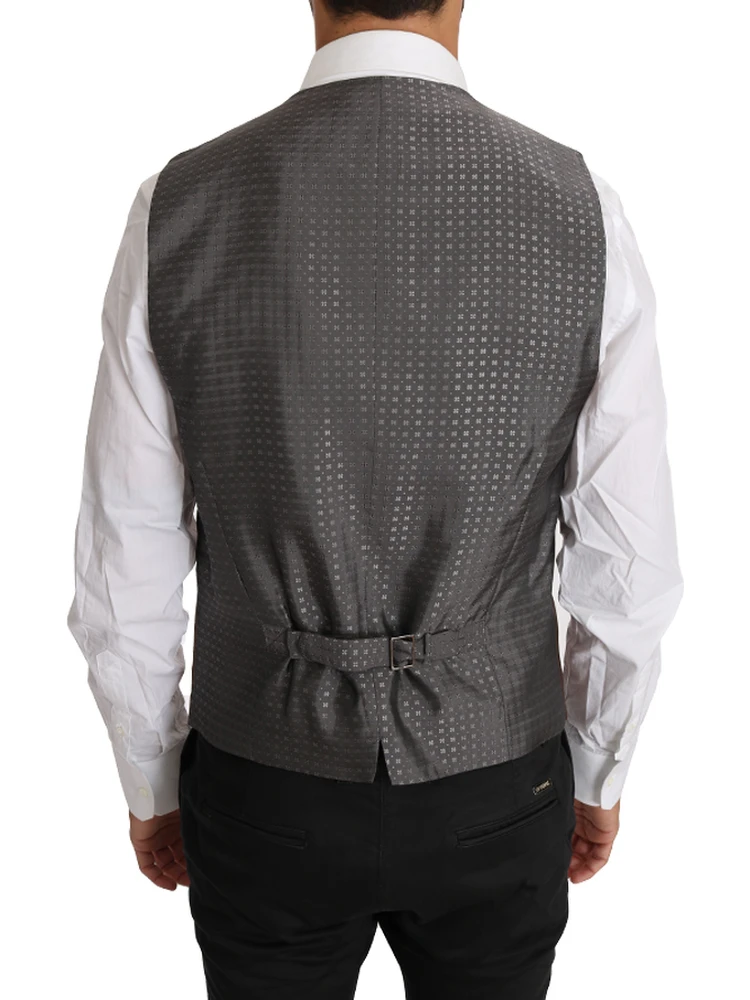 Brown Wool Silk Waistcoat Vest alternative