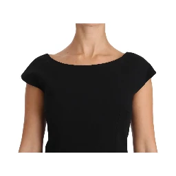 Black Stretch Fit Flare Gown Maxi