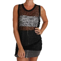 Black Mesh Transparent Blouse T-shirt