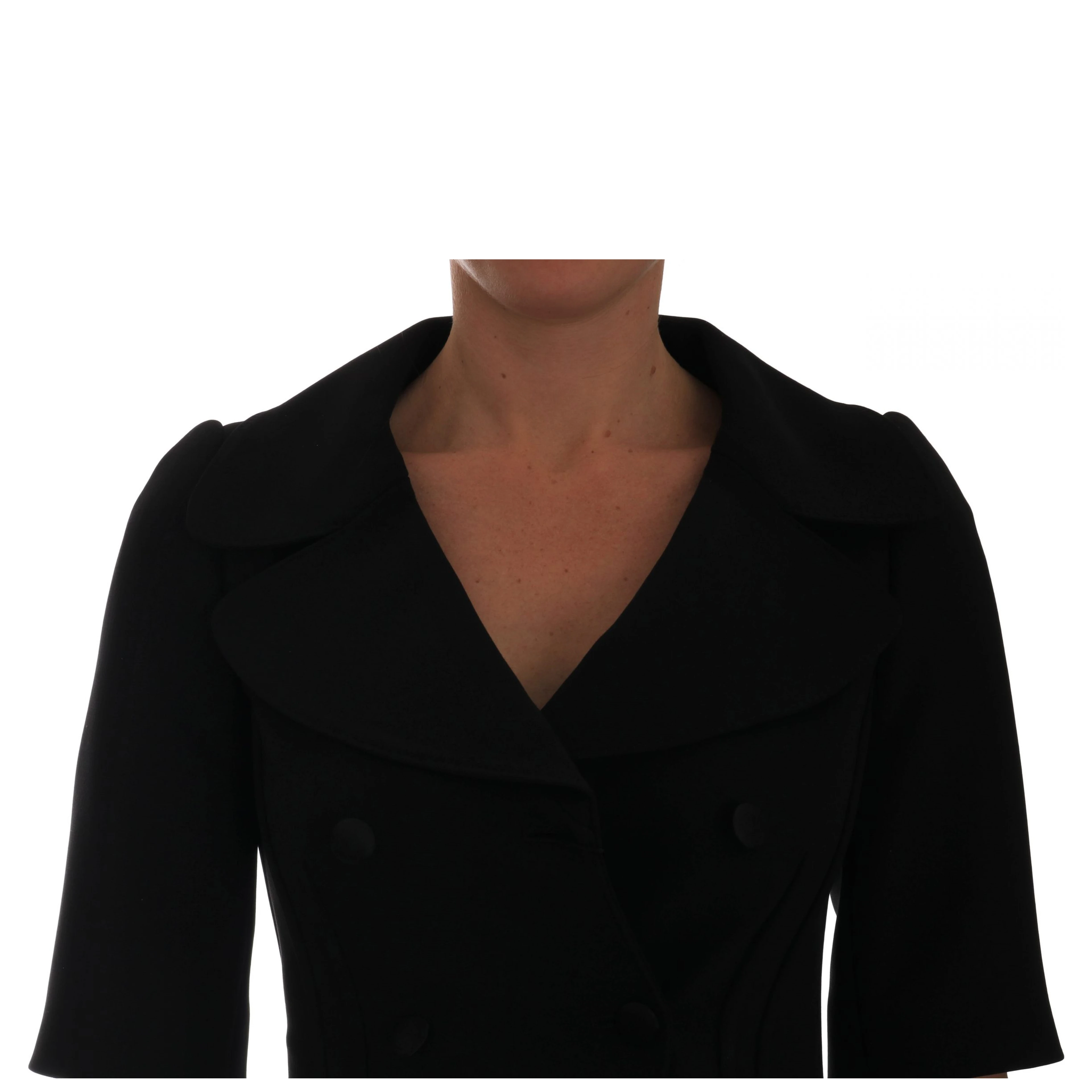 Black Short Croped Jacket Blazer