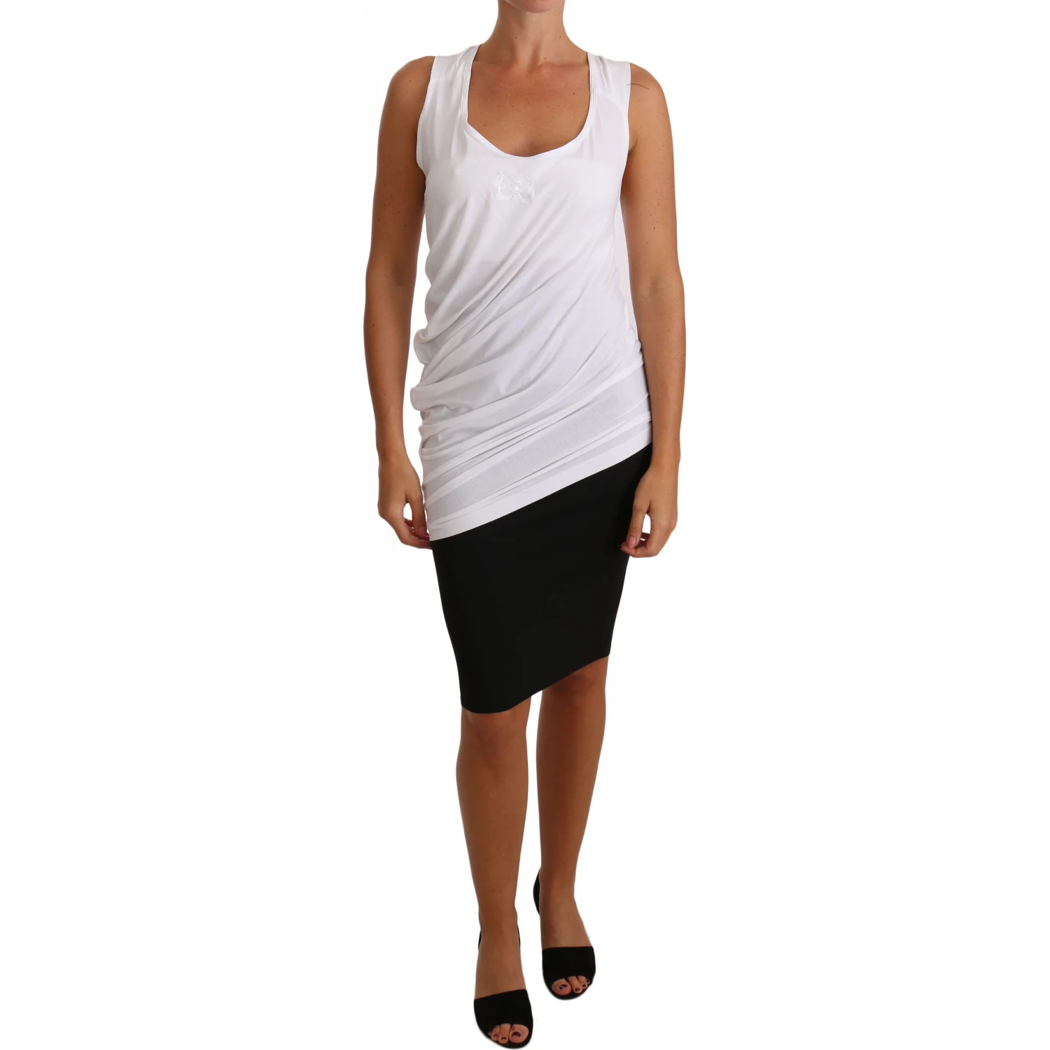 White Top Tank CAVALLI T-Shirt Jersey