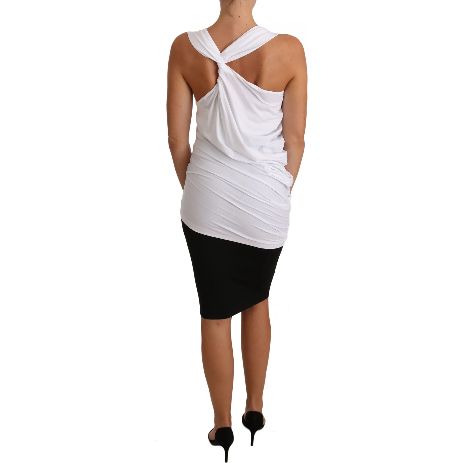 White Top Tank CAVALLI T-Shirt Jersey
