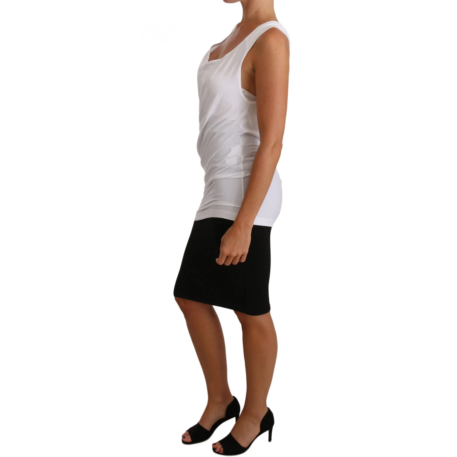 White Top Tank CAVALLI T-Shirt Jersey
